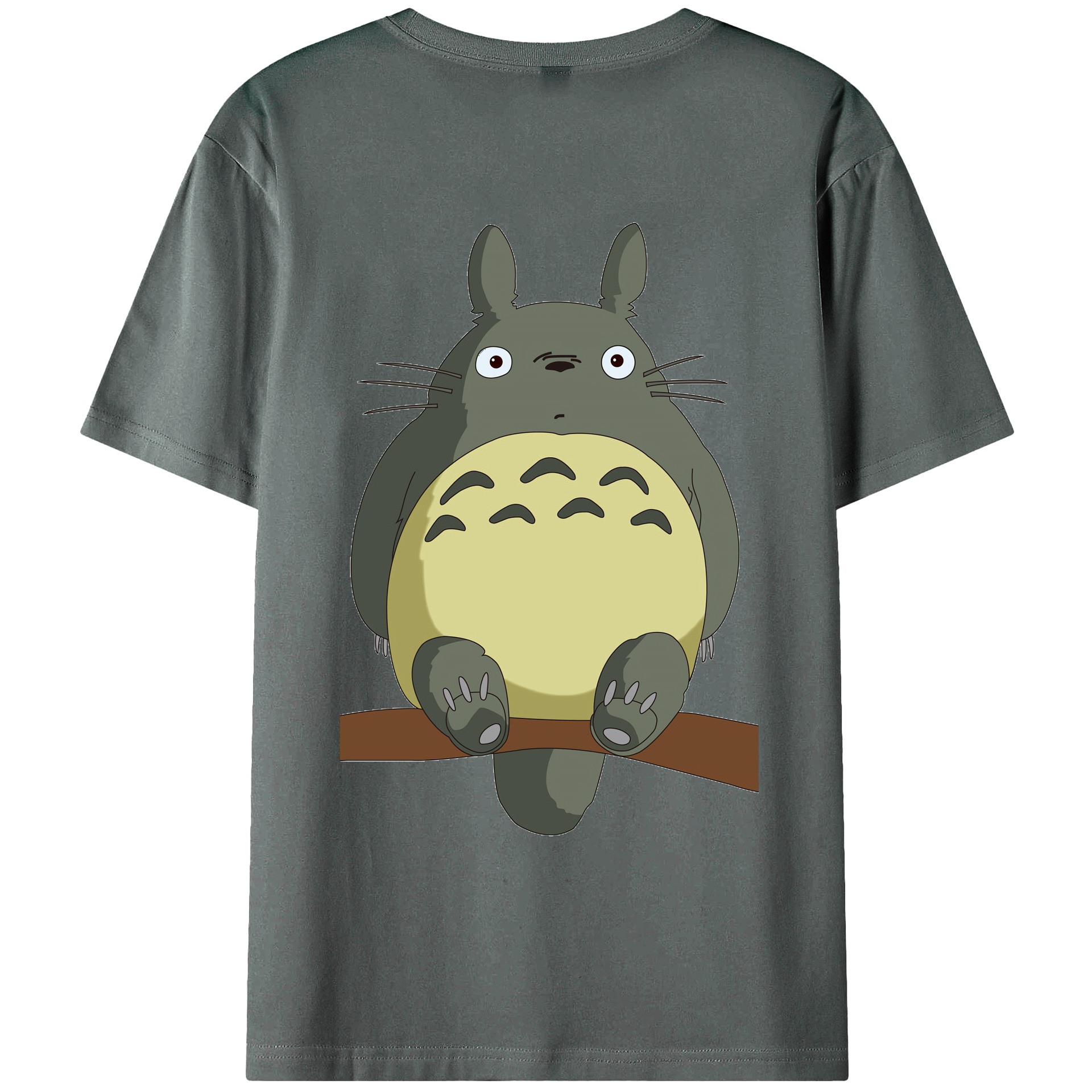 （画像用） となりのトトロ 草壁メイ 草壁サツキ My Neighbor Totoro Satsuki Kusakabe Mei Kusakabe 綿100％ メンズ半袖Tシャツ（バックプリント） 通気性